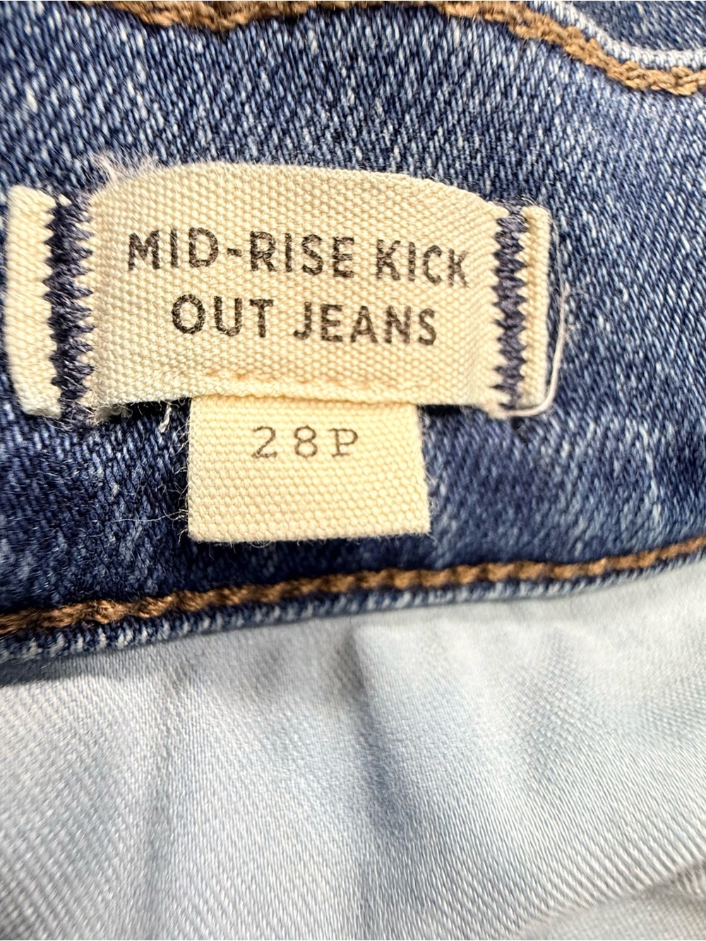 Madewell Mid-Rise Kick Out Cropped Flare Jeans 28P - Picture 4 of 8